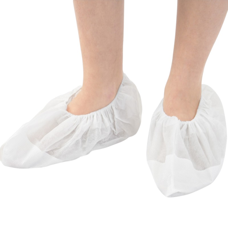 Surchaussures antidérapantes - Non-tissé - Blanches - 100 pièces